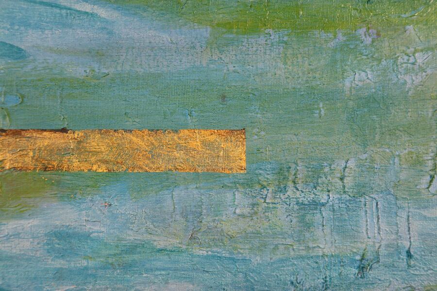 Tidal Flat, Gold Leaf