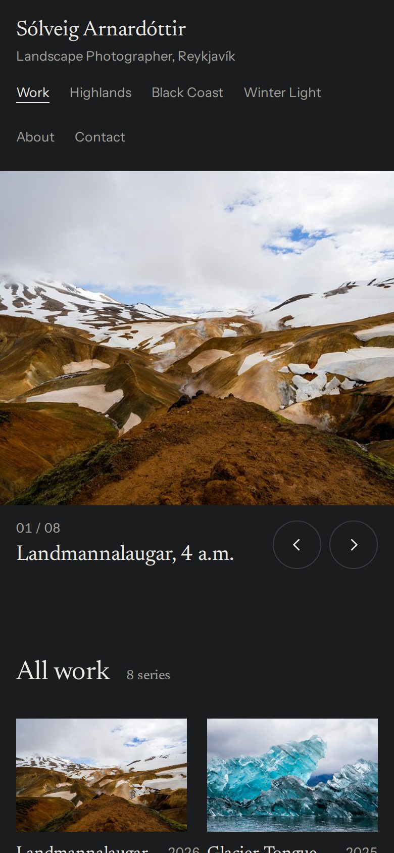 The Aperture theme on a phone